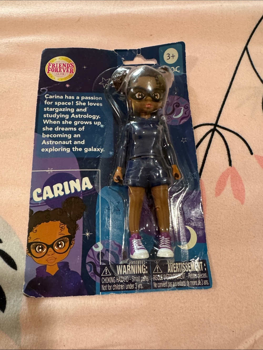 Carina Doll in Navy Outfit with Purple Shoes